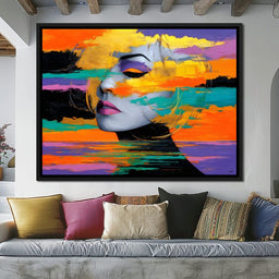 Chromatic Calm Portrait Drift - NicheCanvas