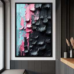 Sable Petals on Aquatic Breeze - NicheCanvas