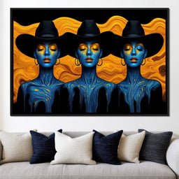 Electric Trinity - TooplesArt - NicheCanvas