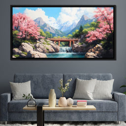 Bridge Over Tranquil Waters - NicheCanvas