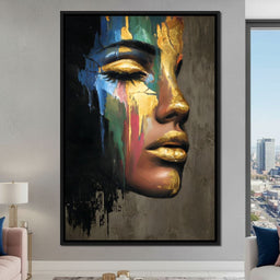 Golden Silhouette Awakening - NicheCanvas