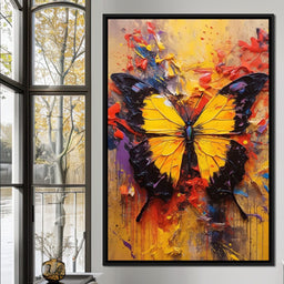 Colorburst Moths - NicheCanvas