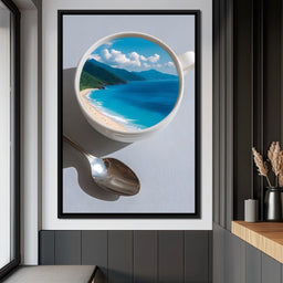 Paradise Brewed on Tabletop - NicheCanvas