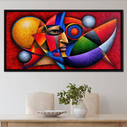 The Cubist Sun Watcher - TooplesArt - NicheCanvas