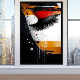 Luminous Strokes of Passion - NicheCanvas