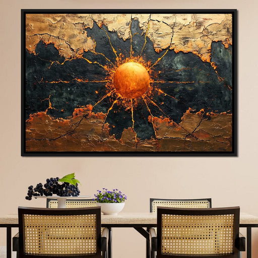 Aurora Burst Embers Canvas Print