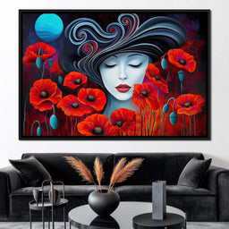 The Poppy Queen’s Dream - TooplesArt - NicheCanvas