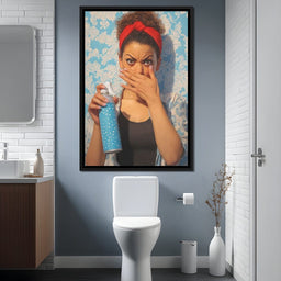 Bathroom Spray Panic - NicheCanvas