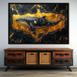 Majestic Ocean Gold Passage - NicheCanvas