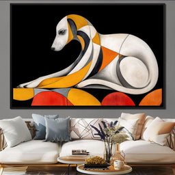 The Bauhaus Hound - TooplesArt - NicheCanvas