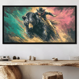 Wild Frontier Bearback Rider Fury - NicheCanvas