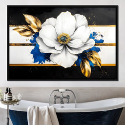 Golden Petal Harmony Blossoms - NicheCanvas