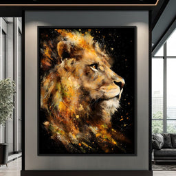 Majestic King of Savannah Firestorm - NicheCanvas