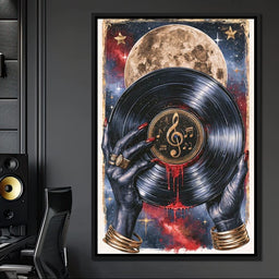 Midnight Melodies Beneath The Lunar Glow - NicheCanvas