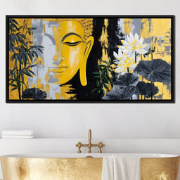 Golden Buddha Lotus Harmony - NicheCanvas