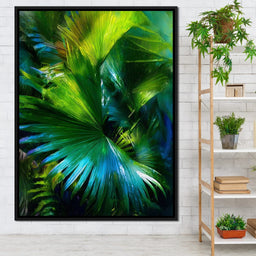 Lush Tropical Palm Oasis Flow - NicheCanvas