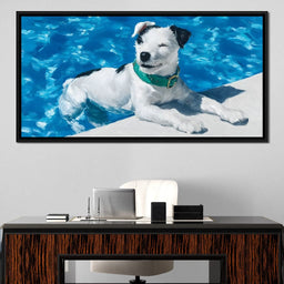 Sunny Poolside Companion - NicheCanvas