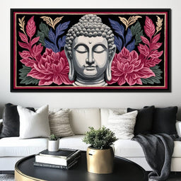 Buddha Blossom Tranquil Aura - NicheCanvas