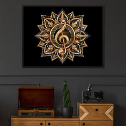 Golden Resonance Within Sacred Geometry - NicheCanvas