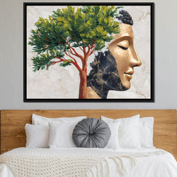 Golden Tranquility Branches - NicheCanvas