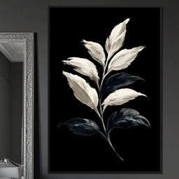 Silent Presence of Pale Leaves - NicheCanvas