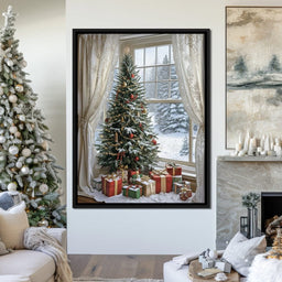Winter Festival by the Window - NicheCanvas
