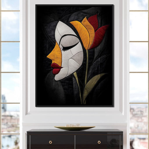 Embroidered Grace - TooplesArt Canvas Print