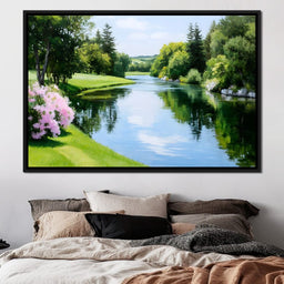 Whispering Meadows Reflection - NicheCanvas