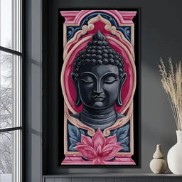 Buddha Tranquil Blossom Reflection - NicheCanvas