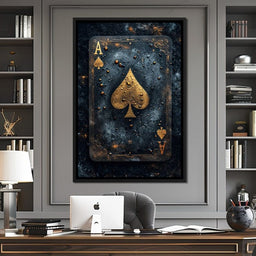 Golden Ace of Cosmic Dust - NicheCanvas