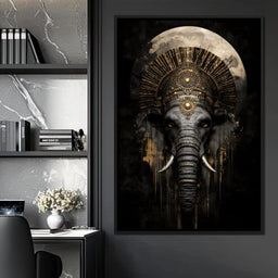 Golden Pharaoh Elephant King - NicheCanvas