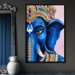 Lord Ganesha Blue Majesty - NicheCanvas