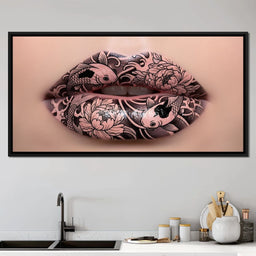 Enchanted Koi Elegance Lips - NicheCanvas