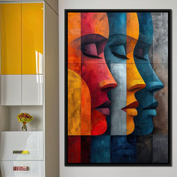 Chromatic Contours Converge - NicheCanvas