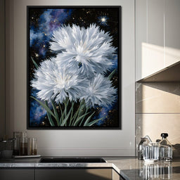 Starlit White Mum Bouquet - NicheCanvas