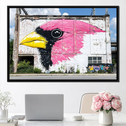 Street Art - Cardinal Bird - NicheCanvas