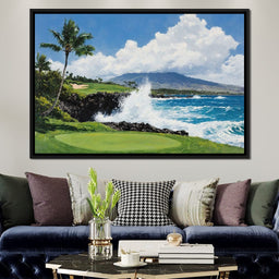 Ocean Breeze Cascade by the Gold Course - NicheCanvas