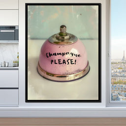 Champagne Please Service Bell - NicheCanvas