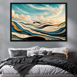 Marble Waves at Dawn - TooplesArt - NicheCanvas