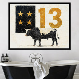 Starlit Cattle #13 - NicheCanvas