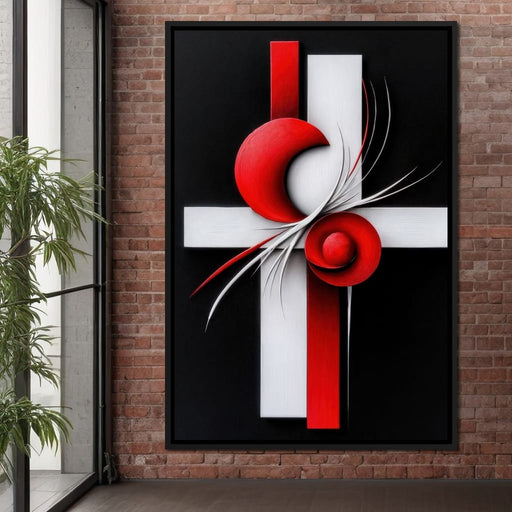 Scarlet Coil Crossing - TooplesArt Canvas Print
