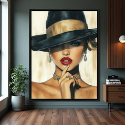 Timeless Allure Portrait Muse - NicheCanvas