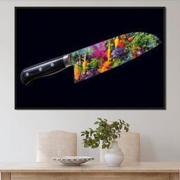 Vibrant Veggies Chef Knife - NicheCanvas