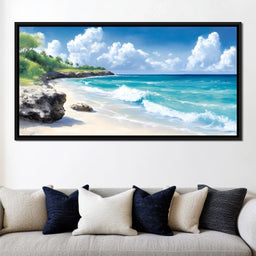 Tranquil Shores Escape - NicheCanvas