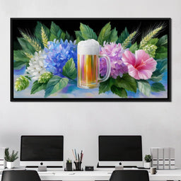 Floral Celebration Brew Symphony - NicheCanvas