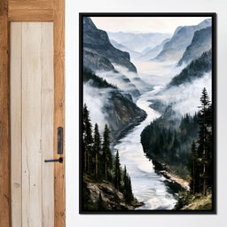 Where Silent Waters Meet The Peak - NicheCanvas