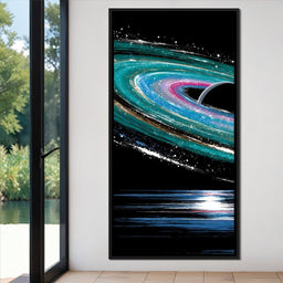 Celestial Saturn Swirl Odyssey - NicheCanvas