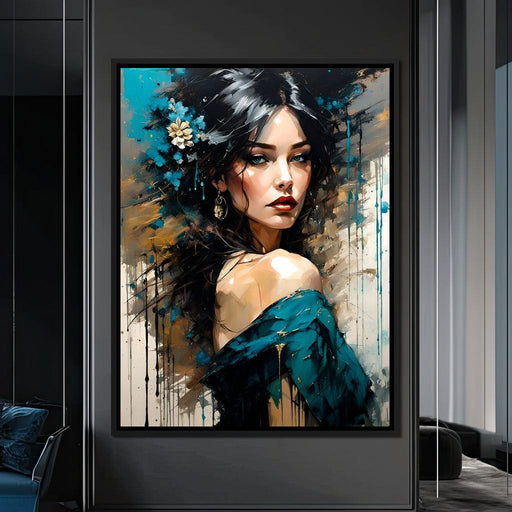 Female Portrait 0057 - Vizahn Burger Canvas Print