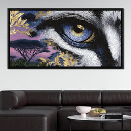Golden Savannah Panther Vision - NicheCanvas