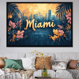 Tropical Oasis Miami Dreams - NicheCanvas